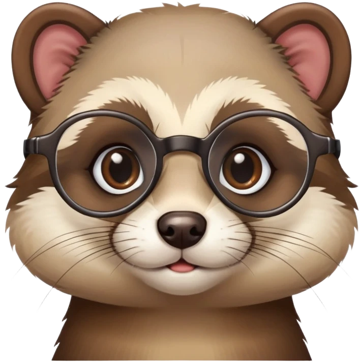 A ferret as an eye doctor  emoji