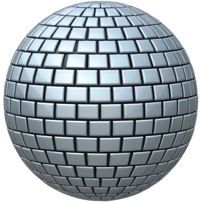 disco ball silver moon emoji