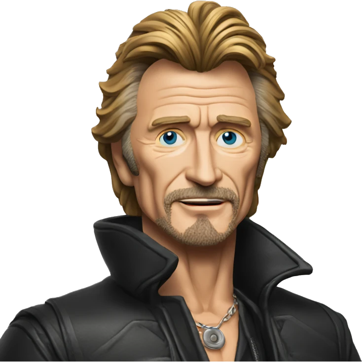 Johnny halliday déguisé en père Noël  emoji