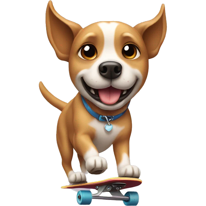 Dog are skating emoji
