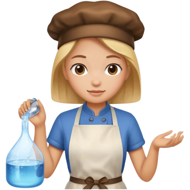girl cooking water emoji