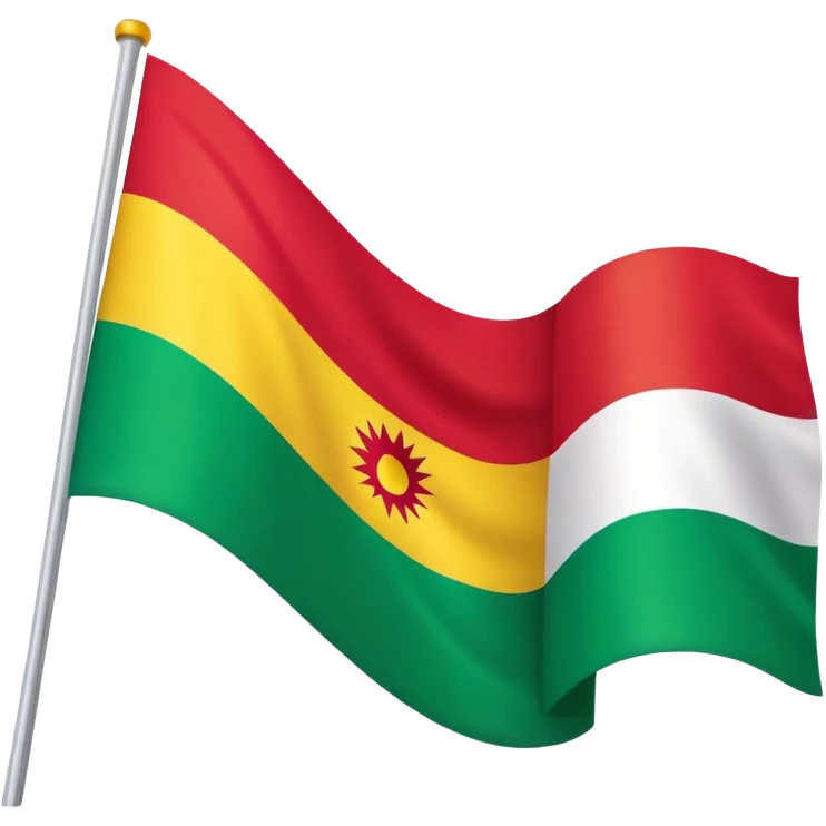 Kurdistan Flagge  emoji