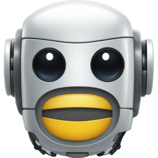 robot with smile mustache  emoji