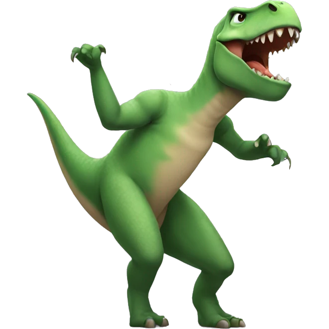 Dino dancing  emoji