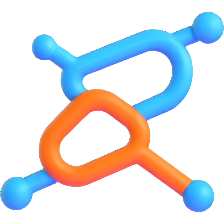 n8n logo, workflow automation, blue nodes emoji