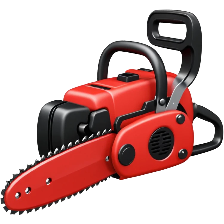 Plush chainsaw emoji