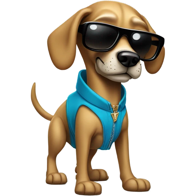 Snoop Dogg as a dog emoji