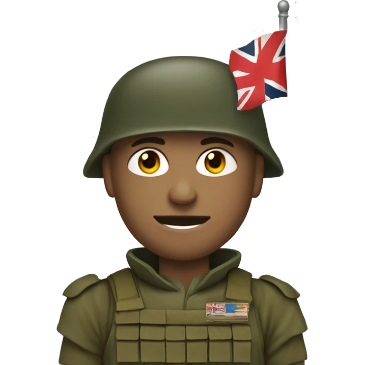 soldier with a teutonnia flag emoji