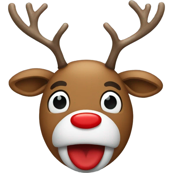 Red Nosed Reindeer emoji