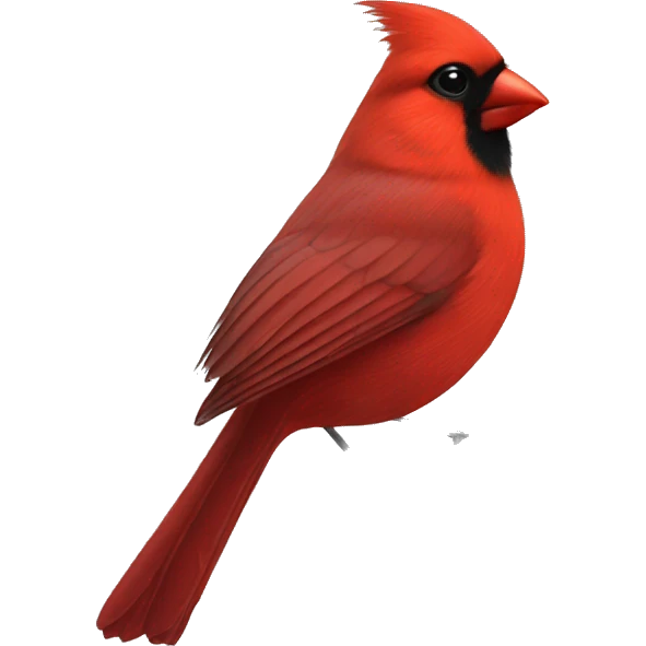 Cardinal on Snowy Branch  emoji