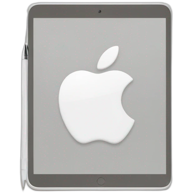 ipad with apple pencil emoji