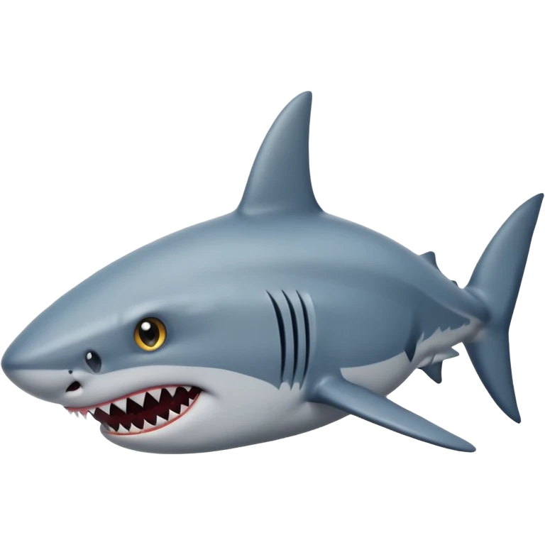 Shark with star eyes emoji