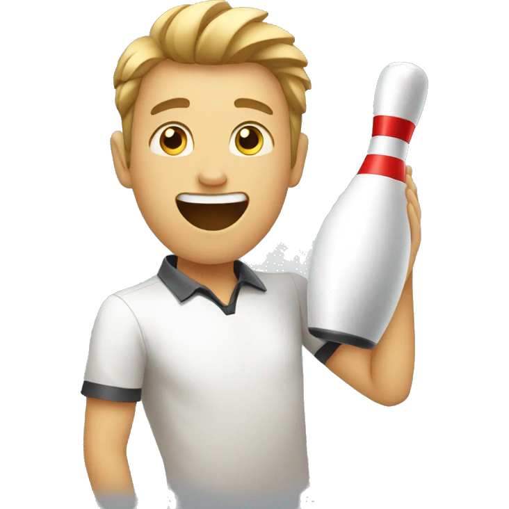 Playing bowling emoji