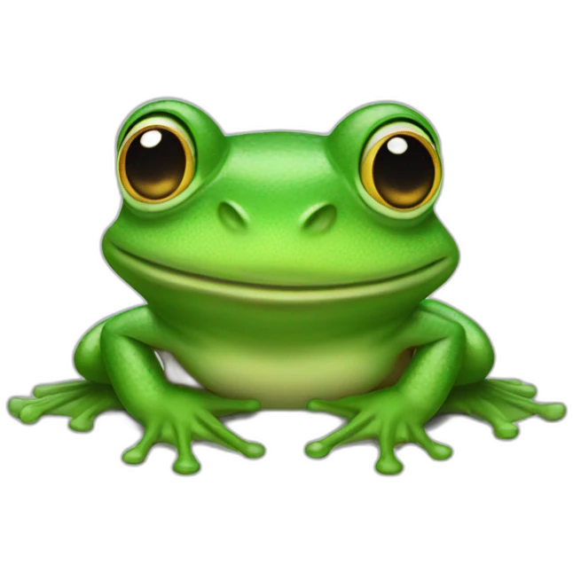 Marty mcfly as a frog emoji