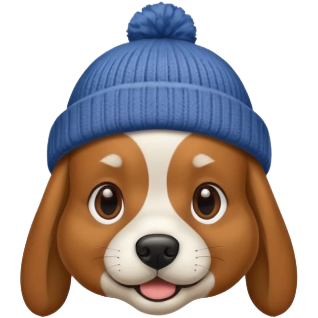 dog with beenie emoji