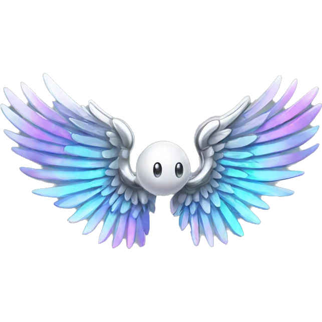 Chrome wings holographique emoji