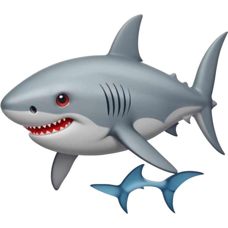 Tiburón con ojos de corazón emoji