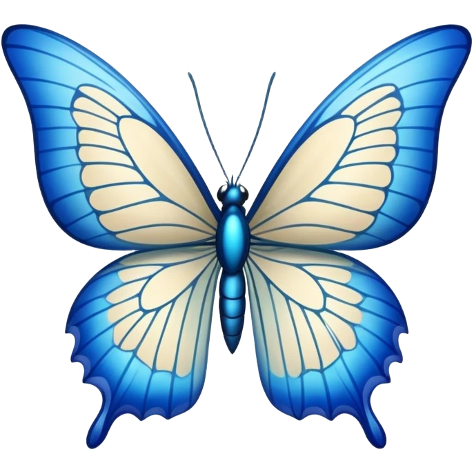 Mariposa azul  emoji