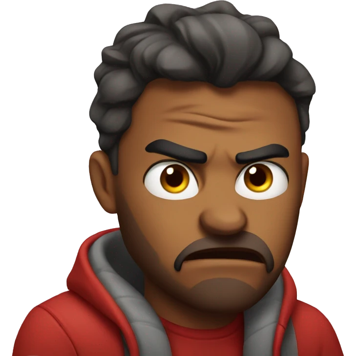 Anger in love emoji