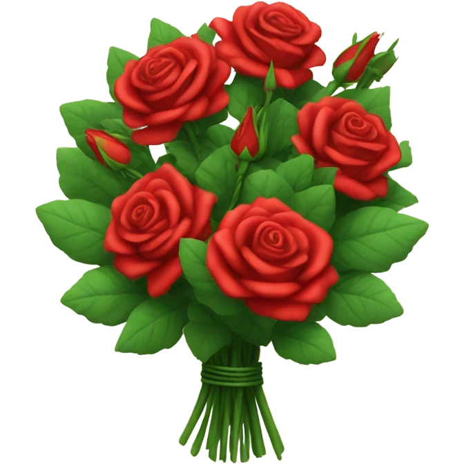 Bouquet of red roses  emoji