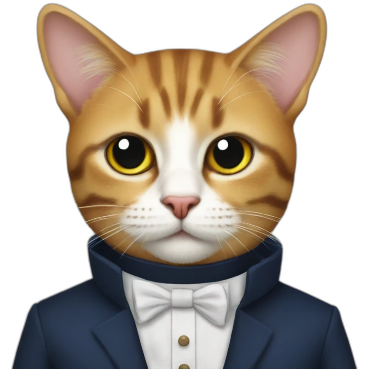 macron in a cat costum emoji