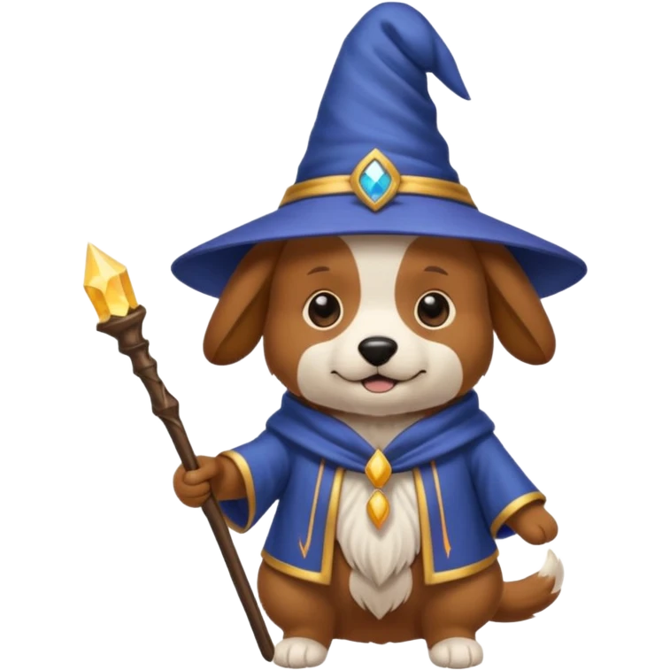 Dog wizard emoji