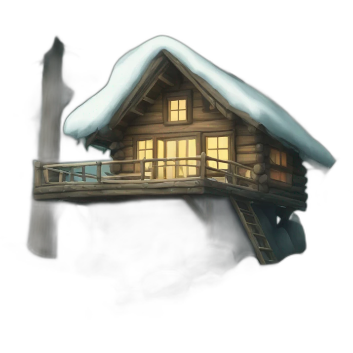 forest house scandinavian emoji