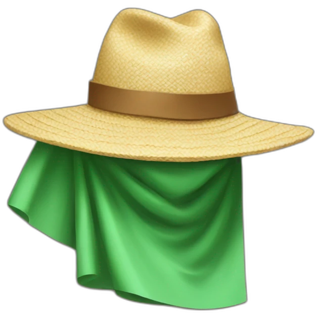 Ferxxo with sunhat and green cloth emoji