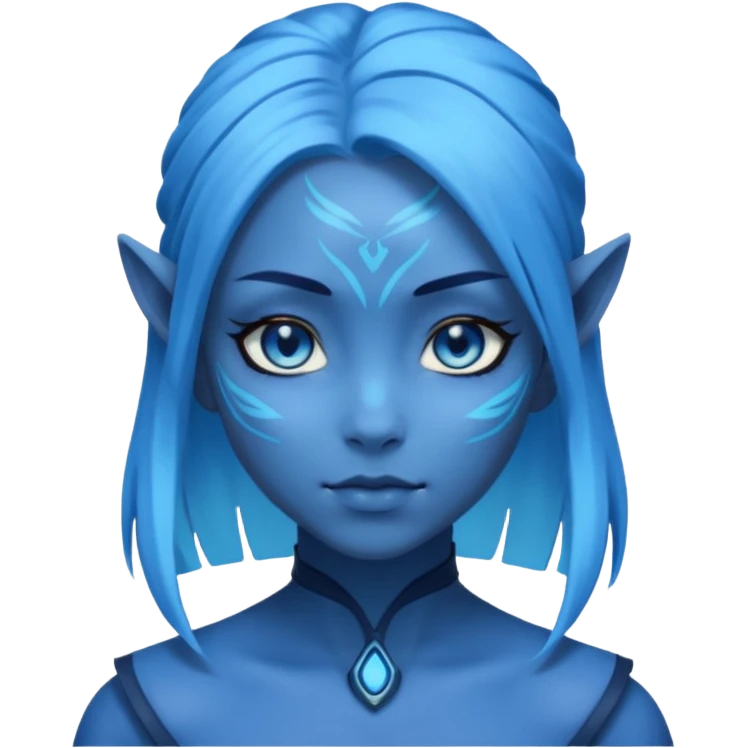 a girl in avatar emoji
