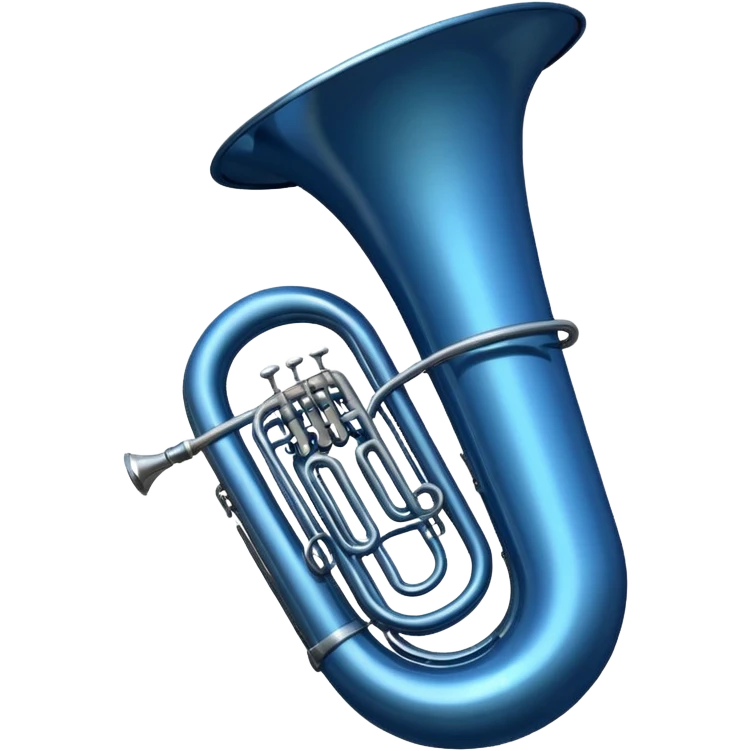 tuba azul escura emoji