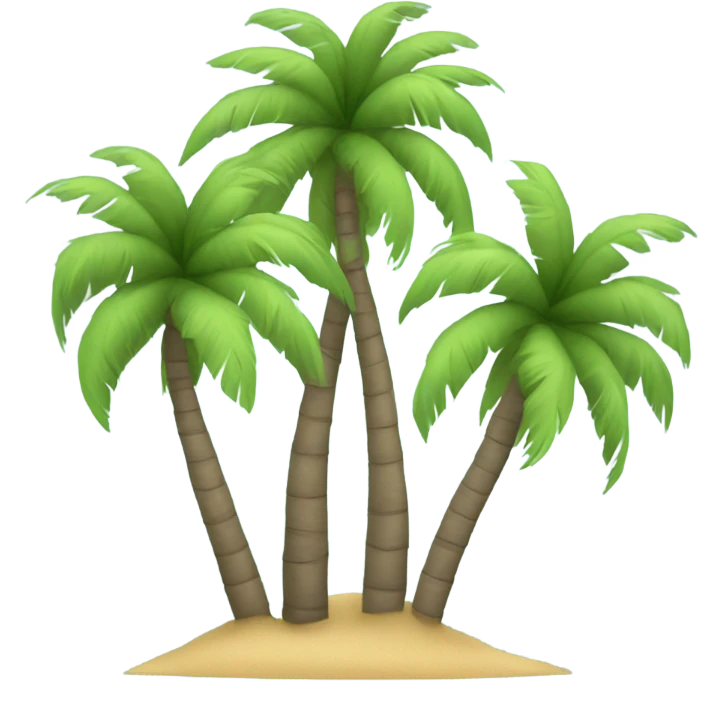 3 palm trees  emoji