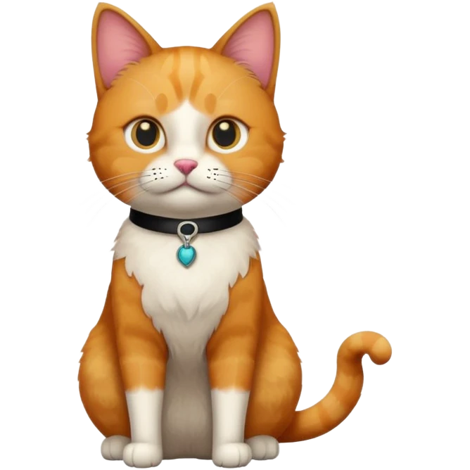 Create a cat that looks like hitler emoji