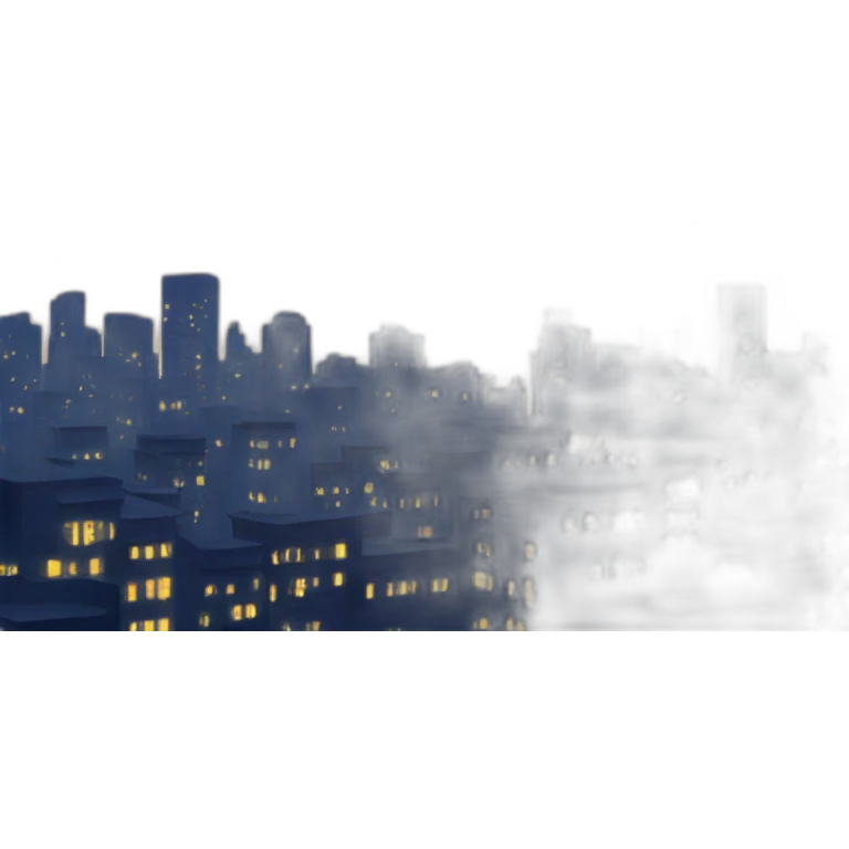 City lights and stars emoji