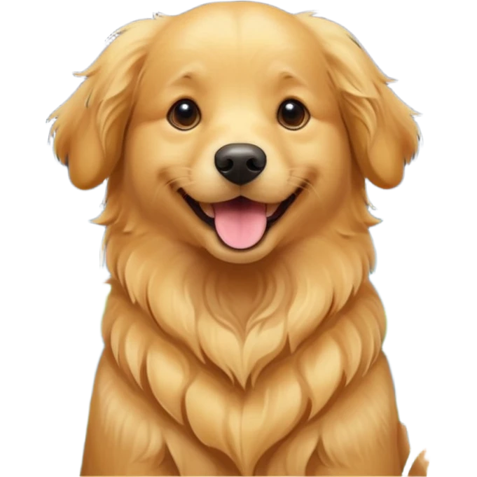 Собака із квітами і зірками emoji