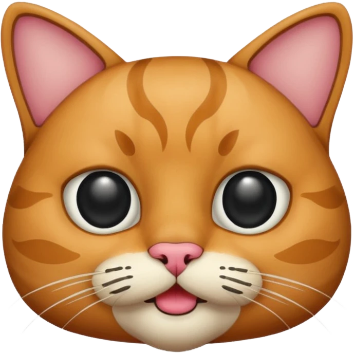 cat having a mustache like a person emoji