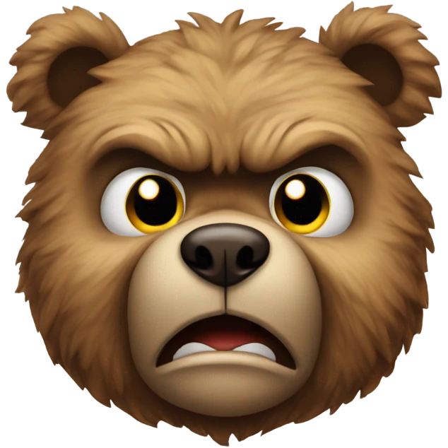 angry teddy bear emoji