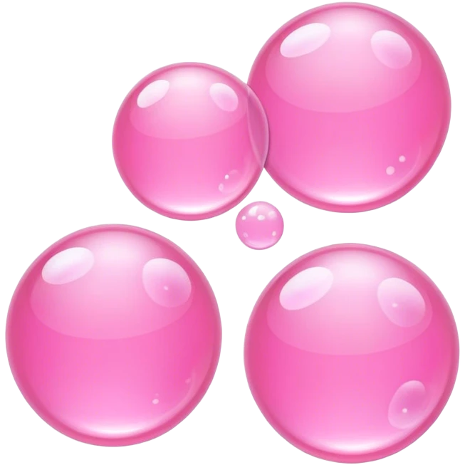 🫧, pink,transparent,3 emoji