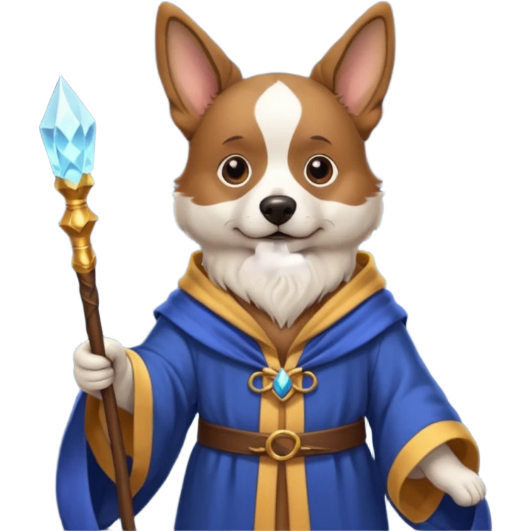 Dog wizard emoji