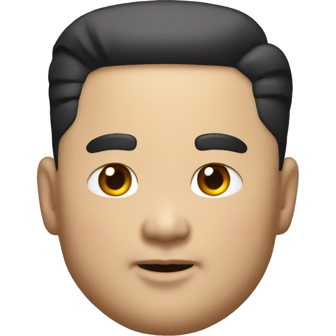Kim Jong Un satisfied frontview emoji
