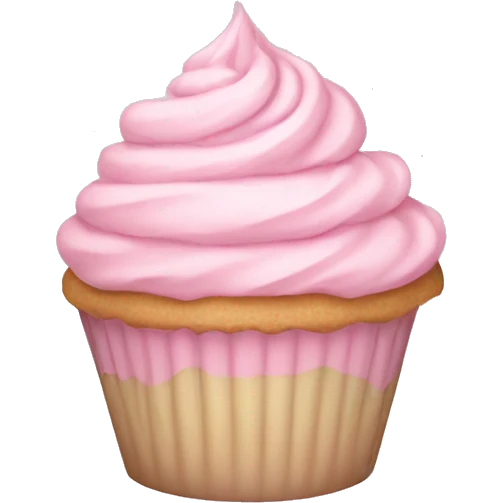 pastel pink cupcake emoji