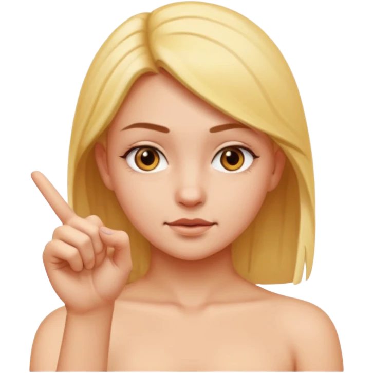 girl naked making the exact pinching-hand gesture from the 🤏 emoji  emoji