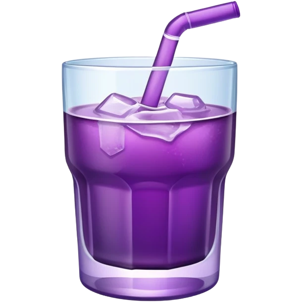 Iced Grape juice  emoji