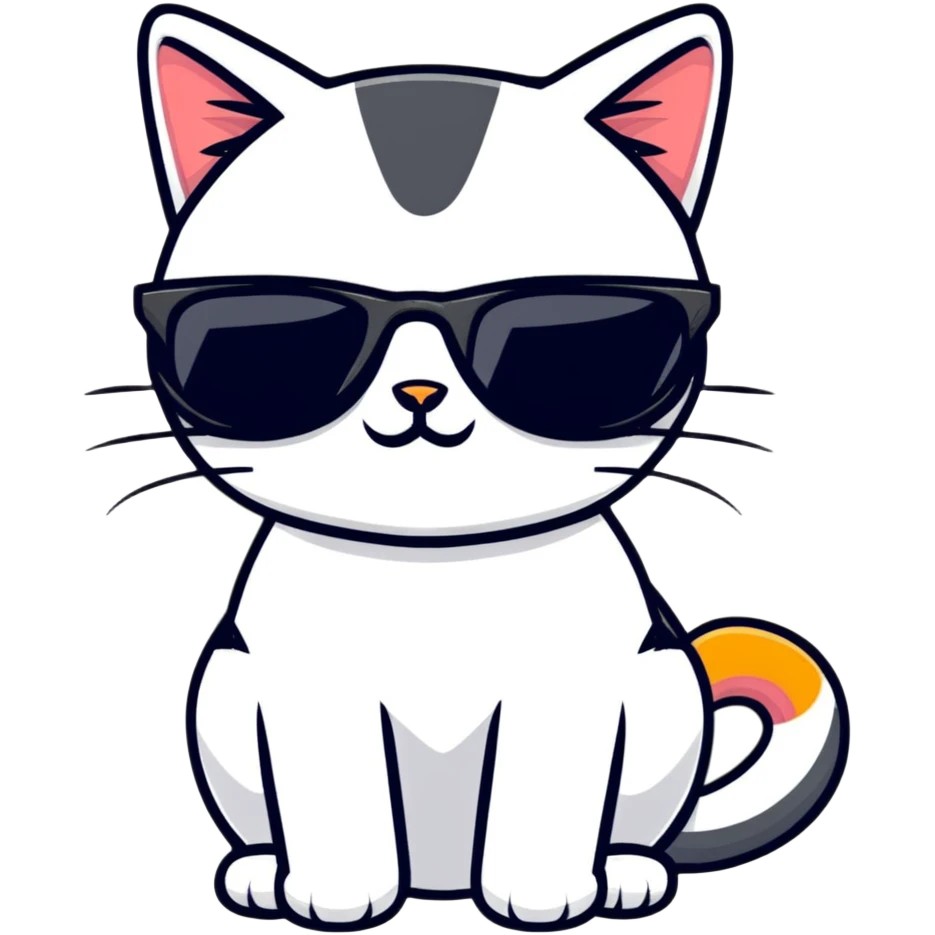 cat wearing sunglasses emoji