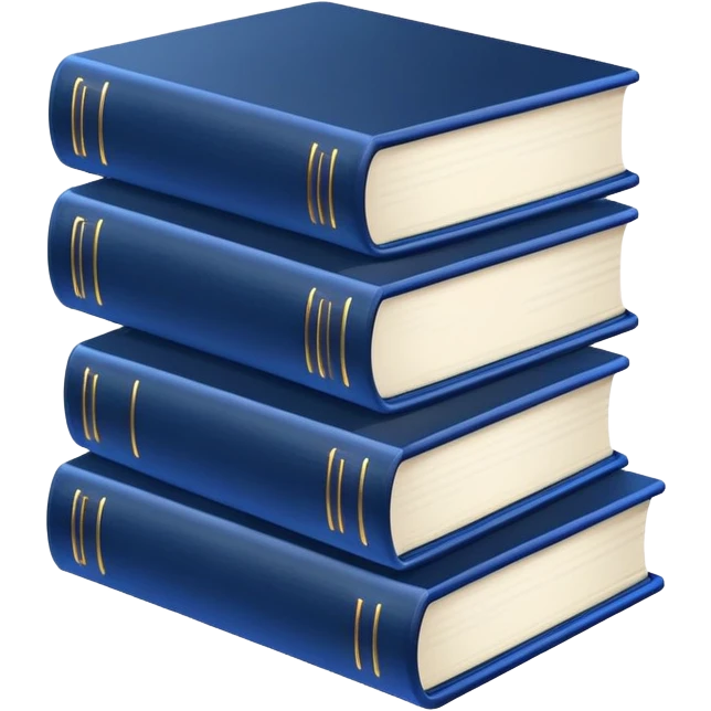 2 neon dark blue books emoji