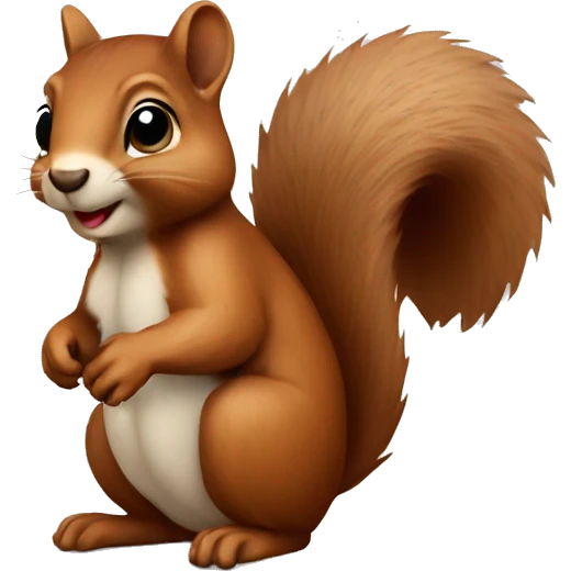 Squirrel designer emoji