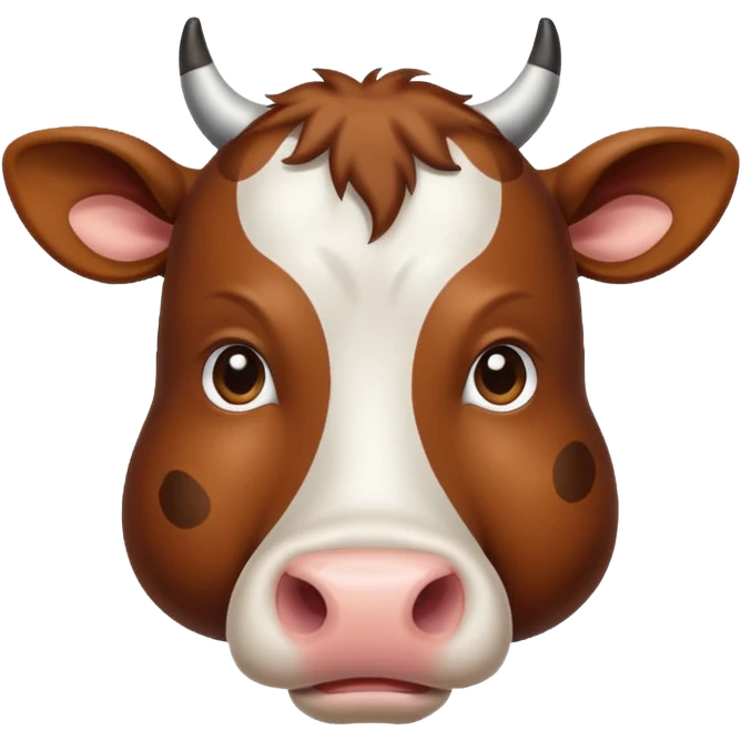 reallistic cow emoji