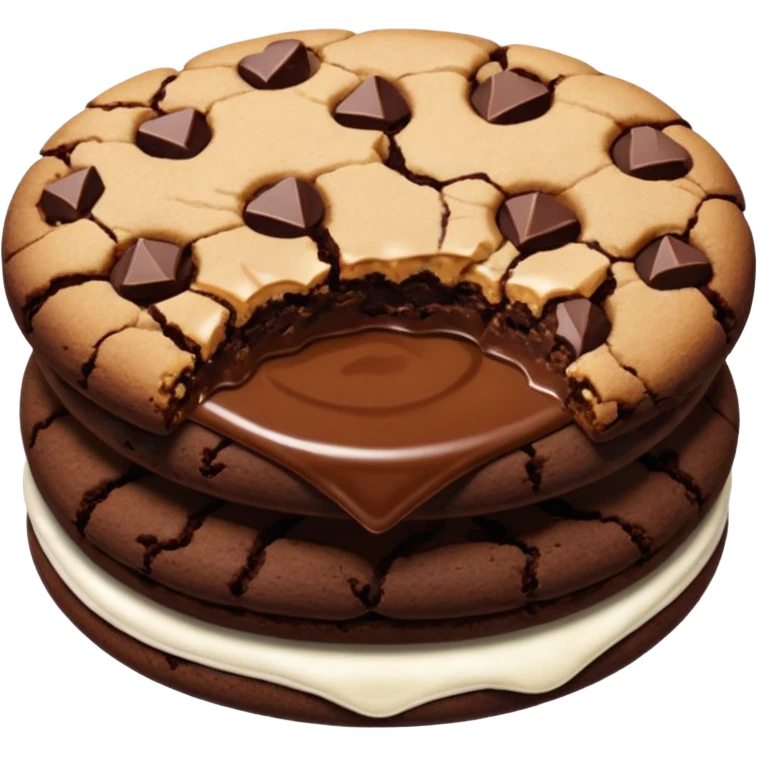 double chocolate cookie emoji