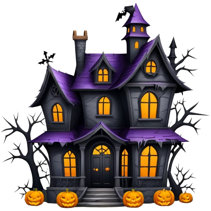 Halloween house emoji