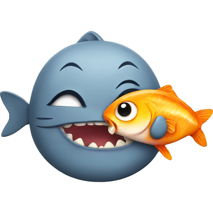 cat eat fish emoji