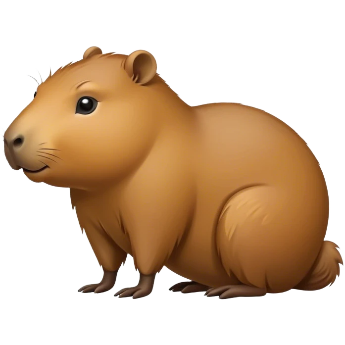 Capybara pooping  emoji